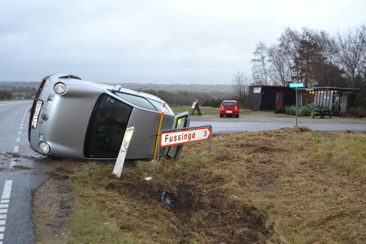 Dramatisk bilulykke på Randers Netavis